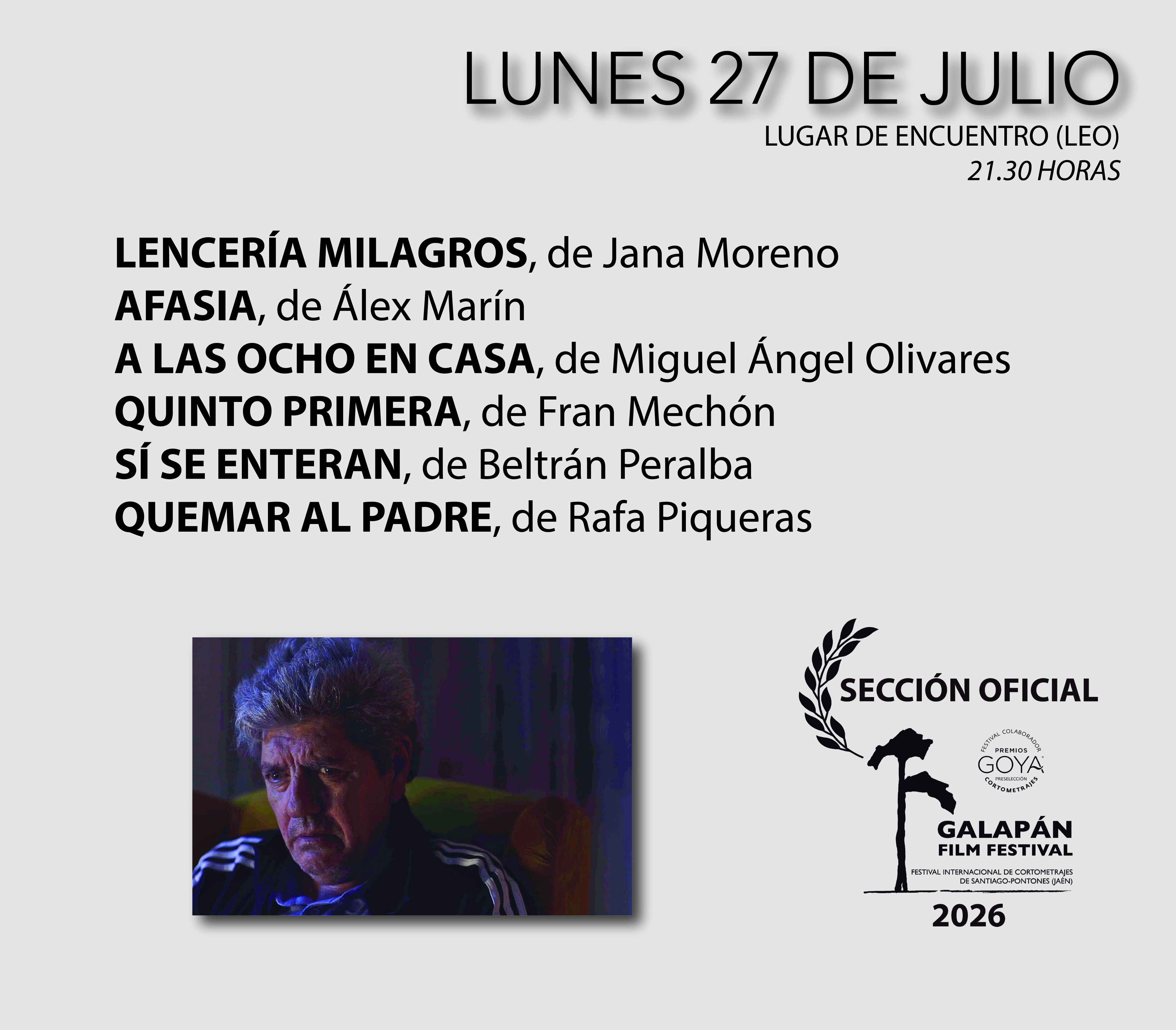 Galapán Film Festival Programa 2026