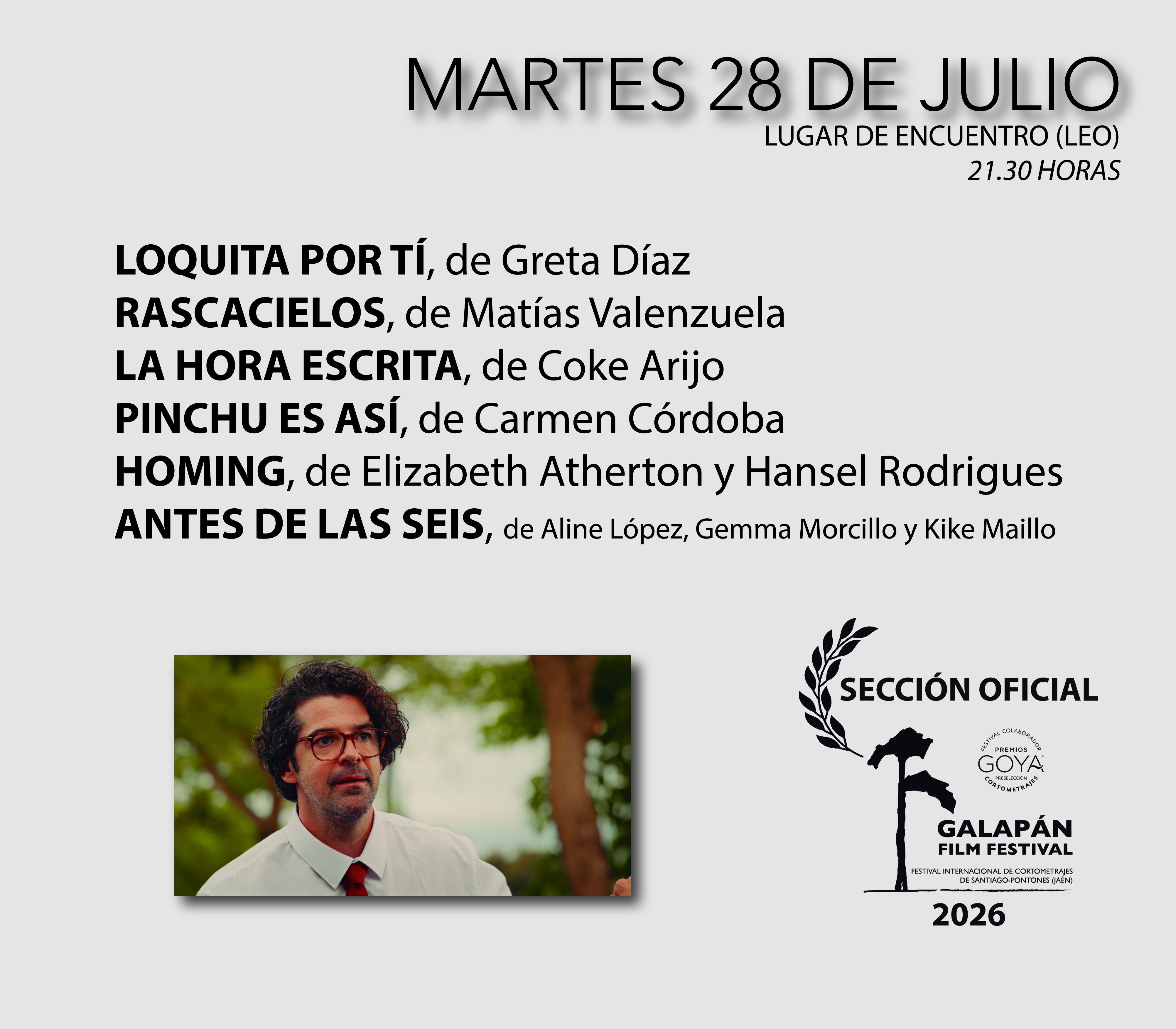 Galapán Film Festival Programa 2026