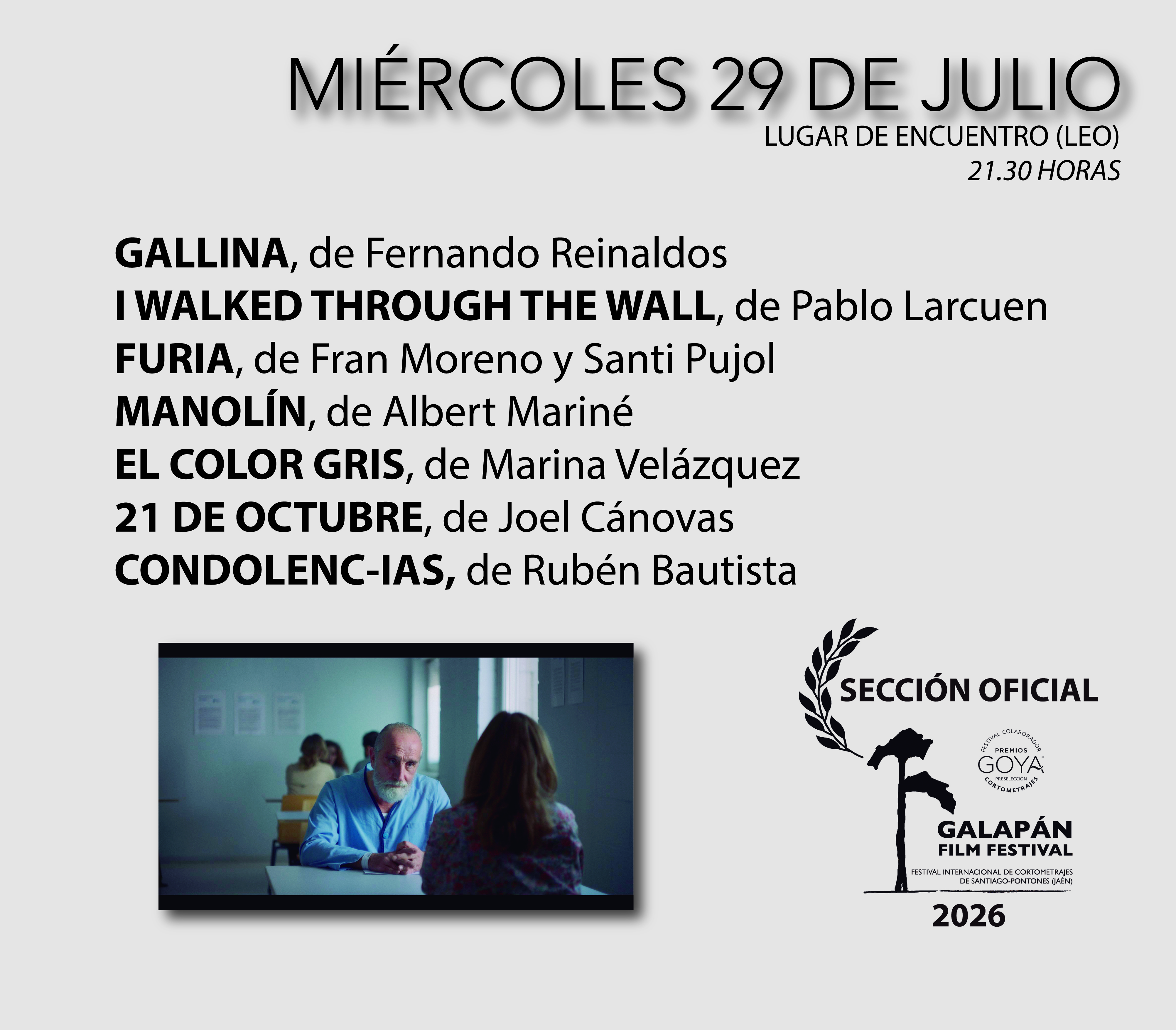 Galapán Film Festival Programa 2026